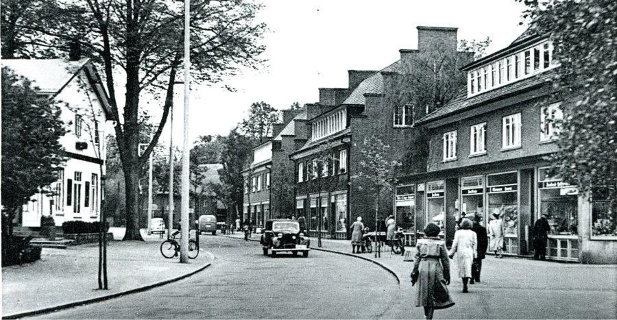 Geschäftshäuser, Claus-Ferck-Straße, Museumsdorf Volksdorf